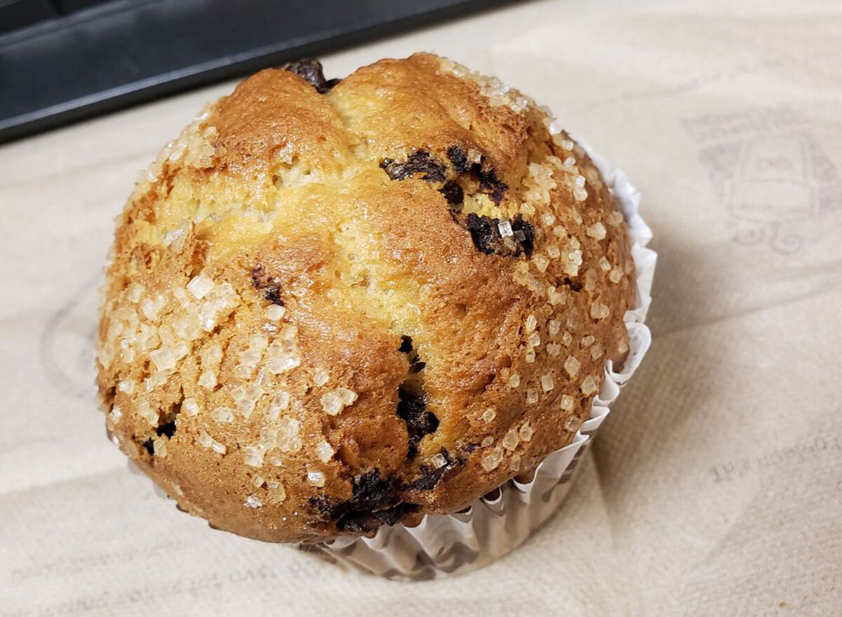 dunkin chocolate chip muffin