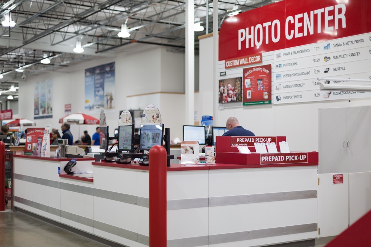 Costco in-store photo center