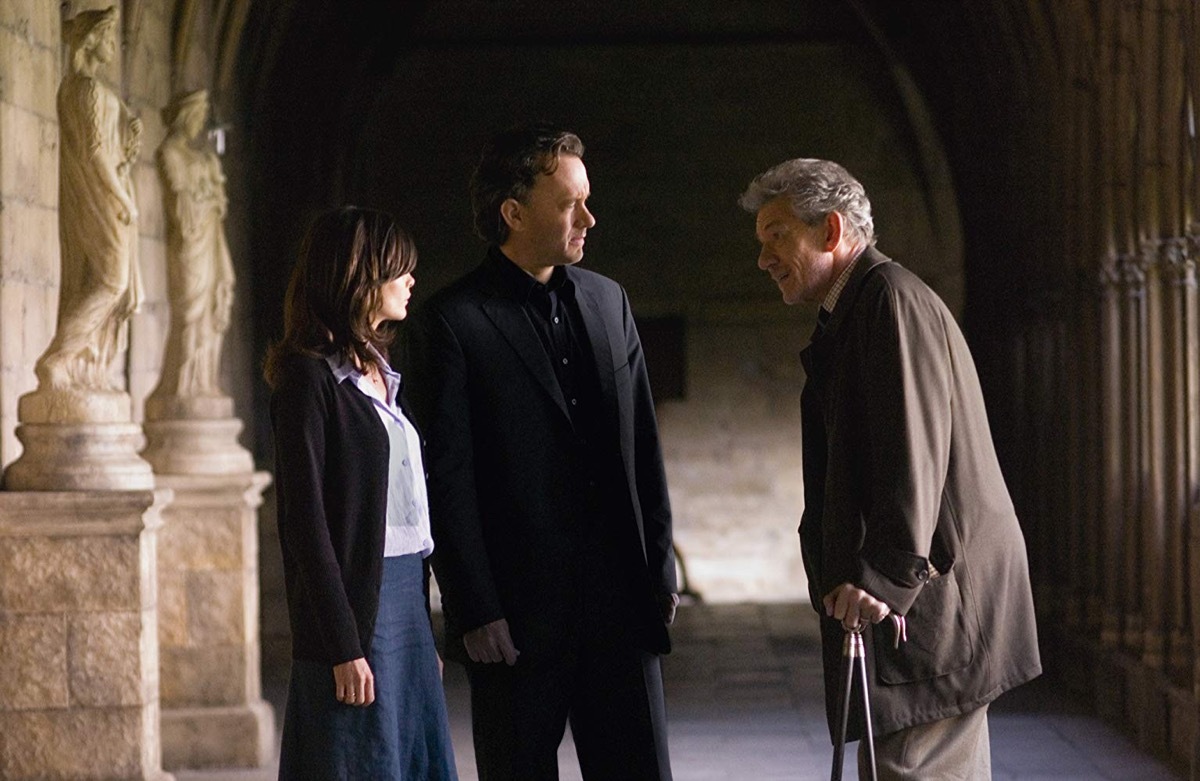 Tom Hanks, Ian McKellen, and Audrey Tautou in The Da Vinci Code (2006)