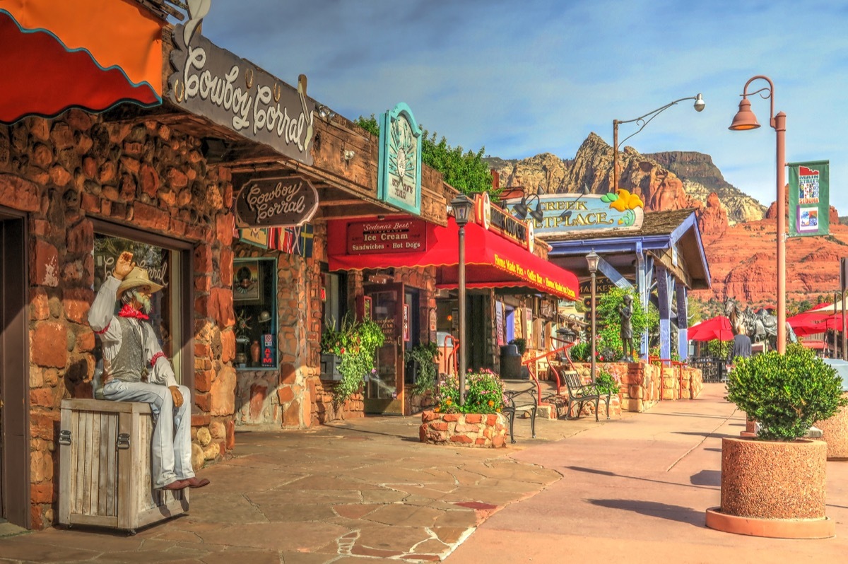 A colorful marketplace in the desert