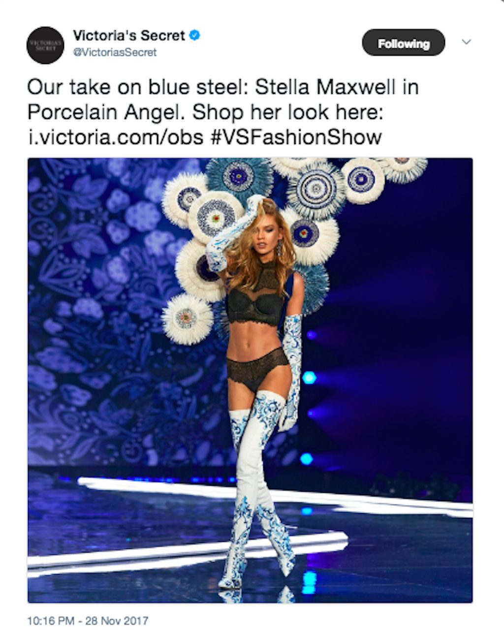 Stella Maxwell in the Victorias Secret Fashion Show