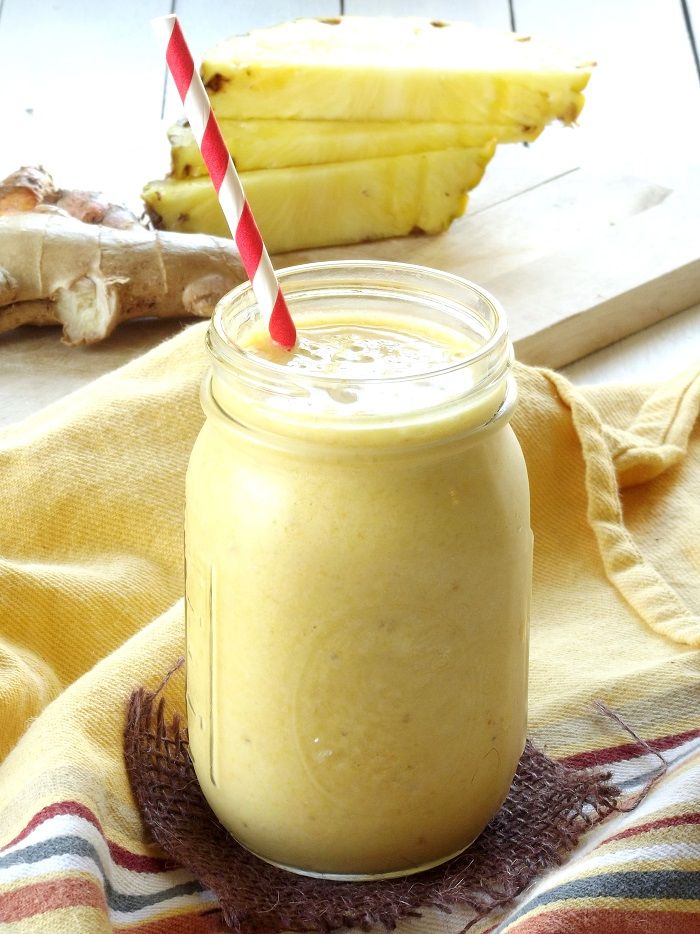 1. Super Power Ginger Smoothie - Top 10 Winter Smoothie