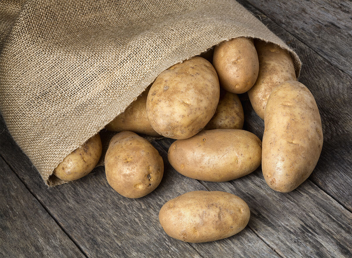 sack of russet potatoes