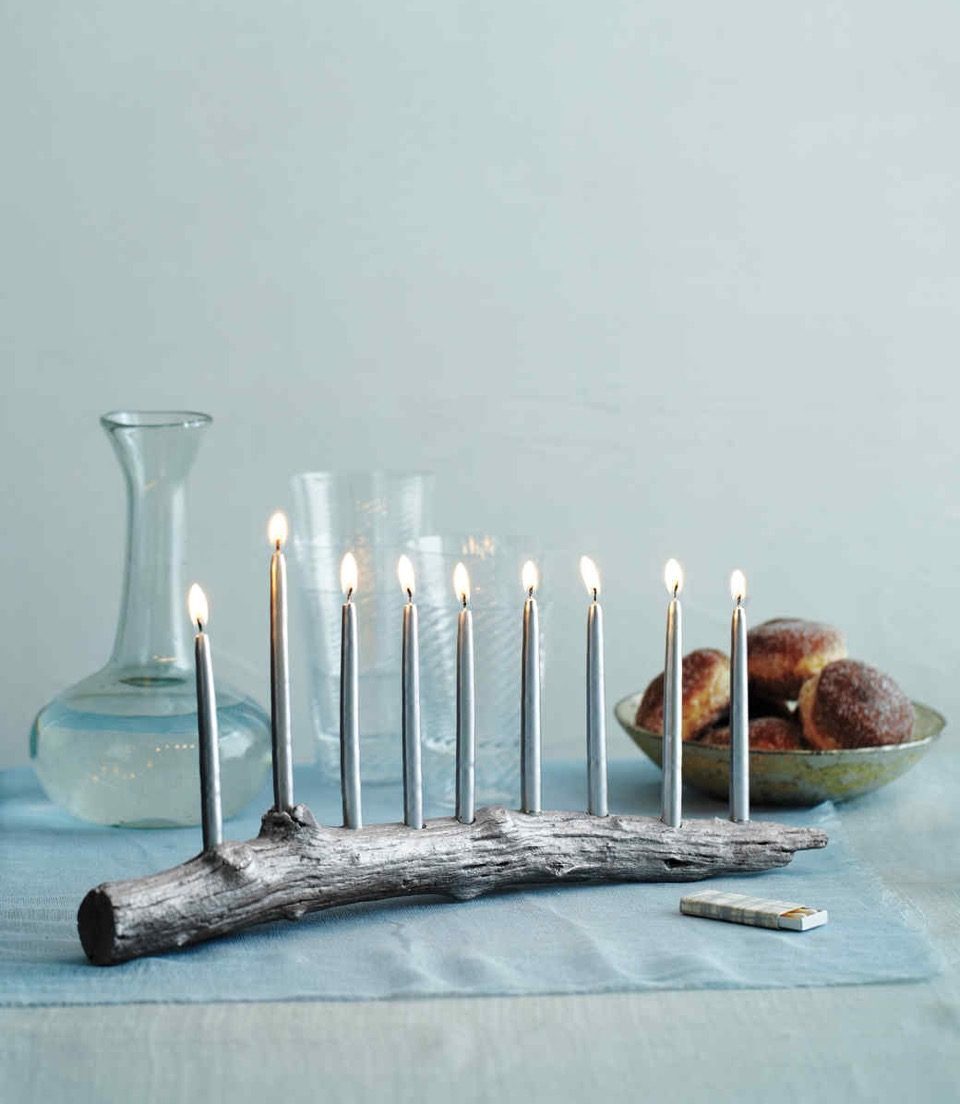 Wooden menorah diy christmas decorations