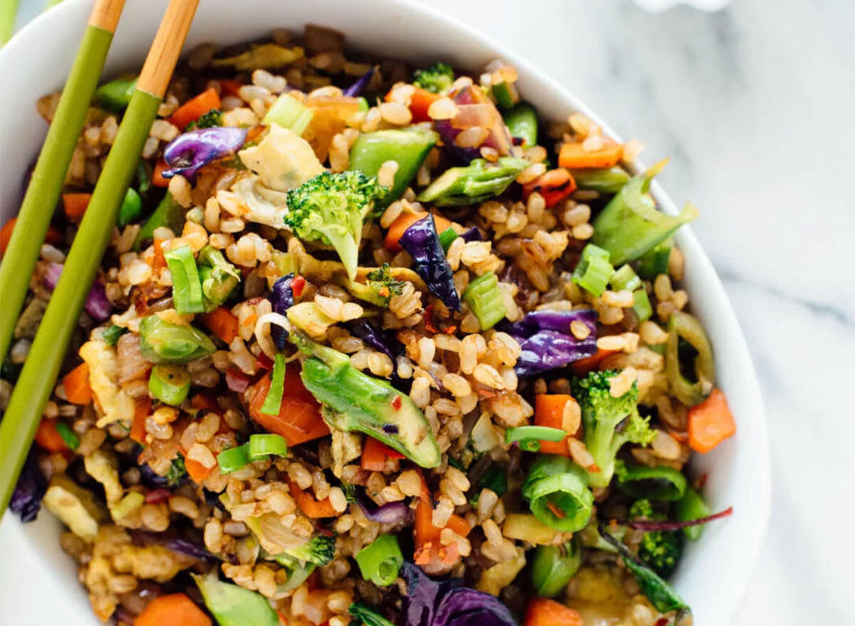 extra vegetable fried rice