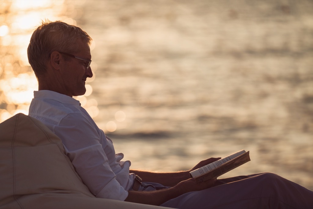 man reading