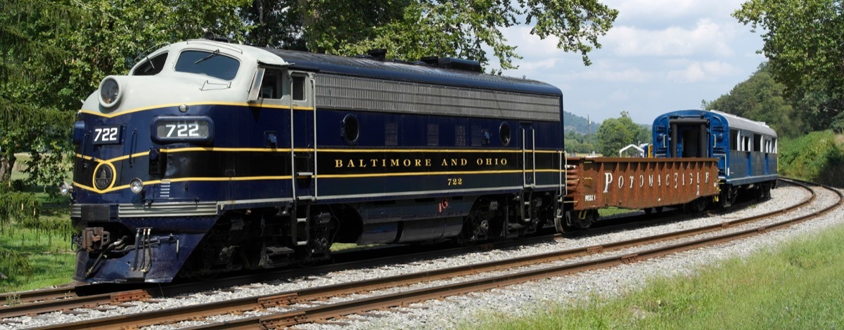 baltimore & ohio B&O railroad train