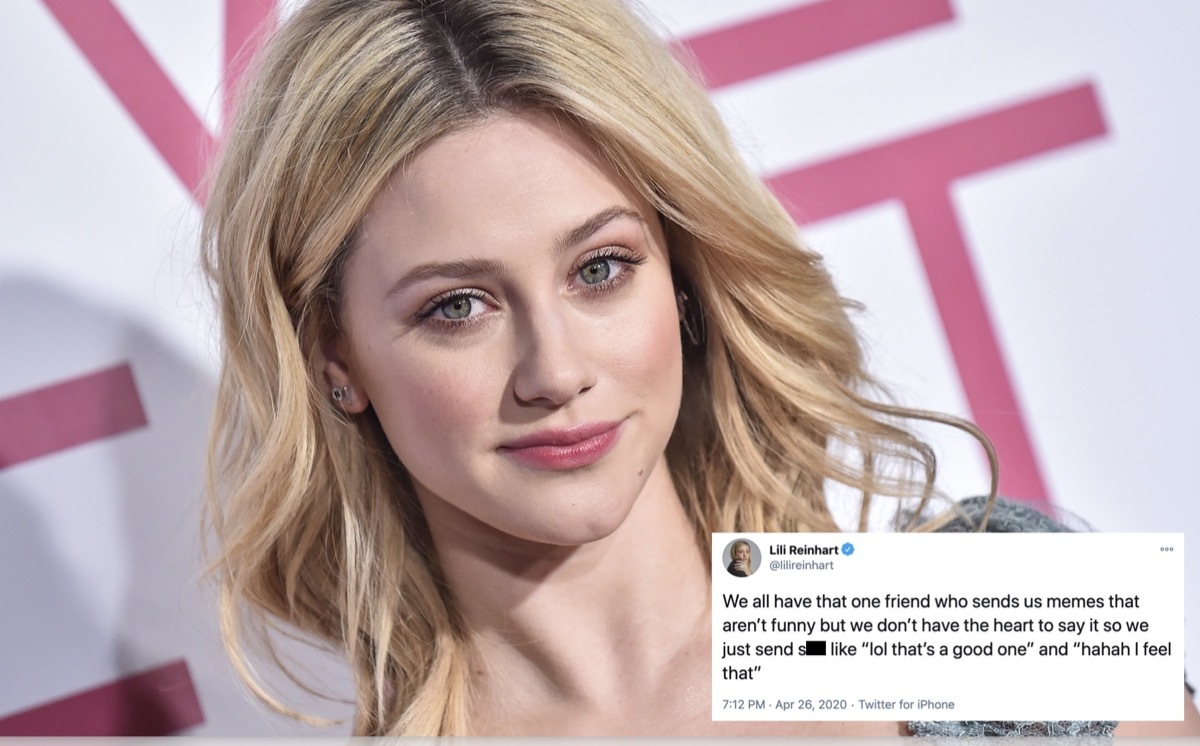 Lili Reinhart and Twitter Post