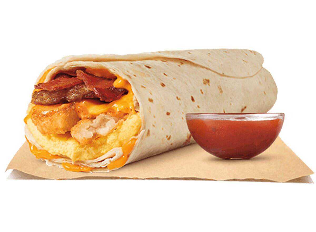 Burger King eggnormous burrito