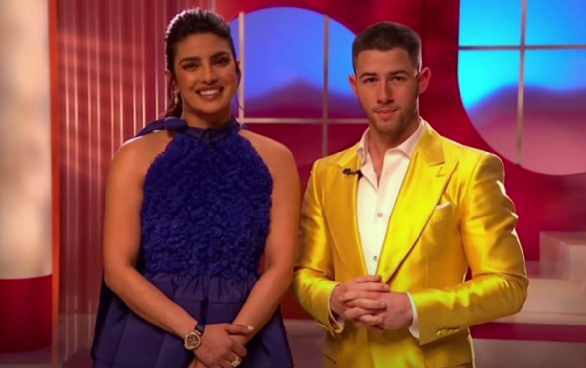 Priyanka Chopra and Nick Jonas announcing the Oscar nominations