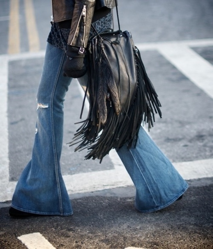 6. Wide-Legged Bell Bottom Jeans