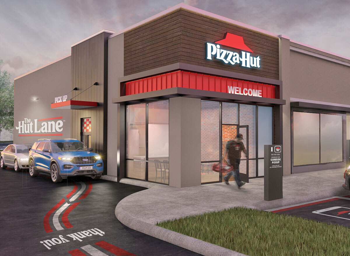 pizza hut drive thru lane