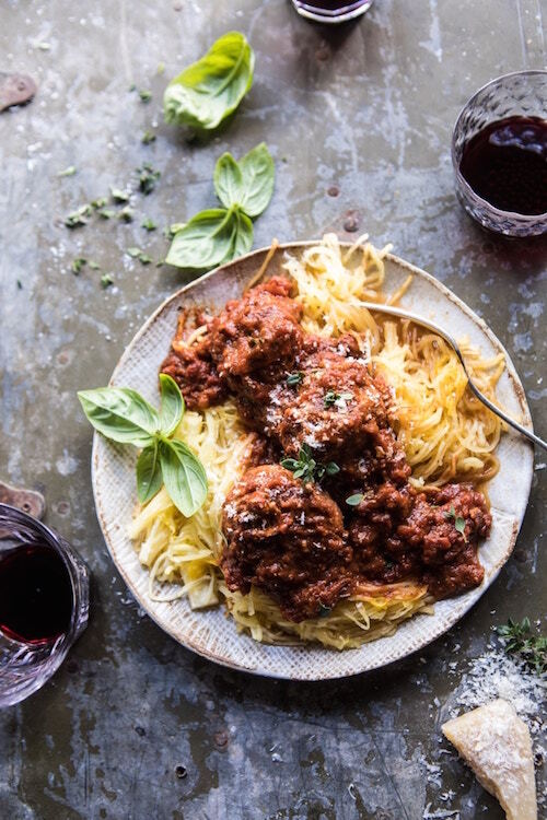 Turkey Meatballs and Spaghetti Squash