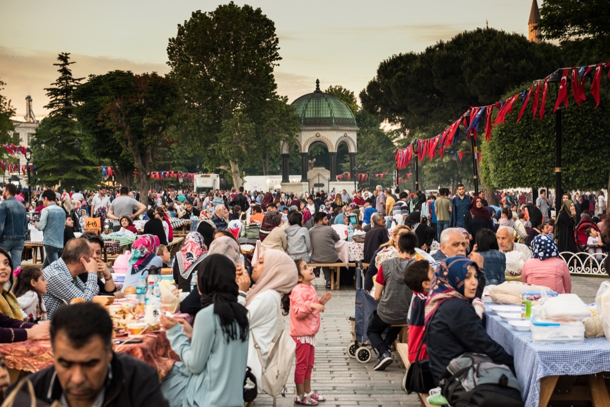 A Big Iftar Meal for Ramadan