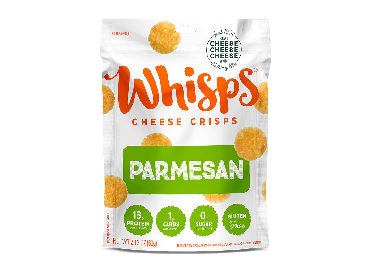 bag of whisps parmesan cheese crisps