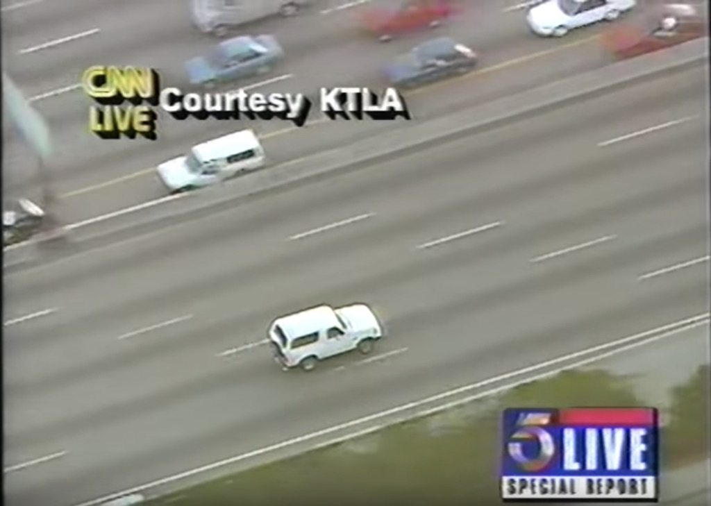 oj simpson car chase crazy live tv moments