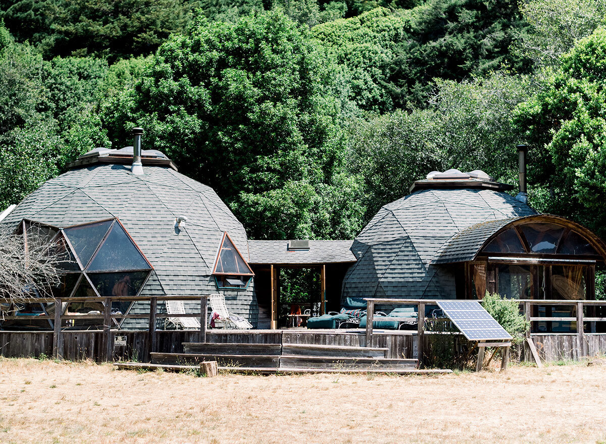 dome camping area at oz farm in california