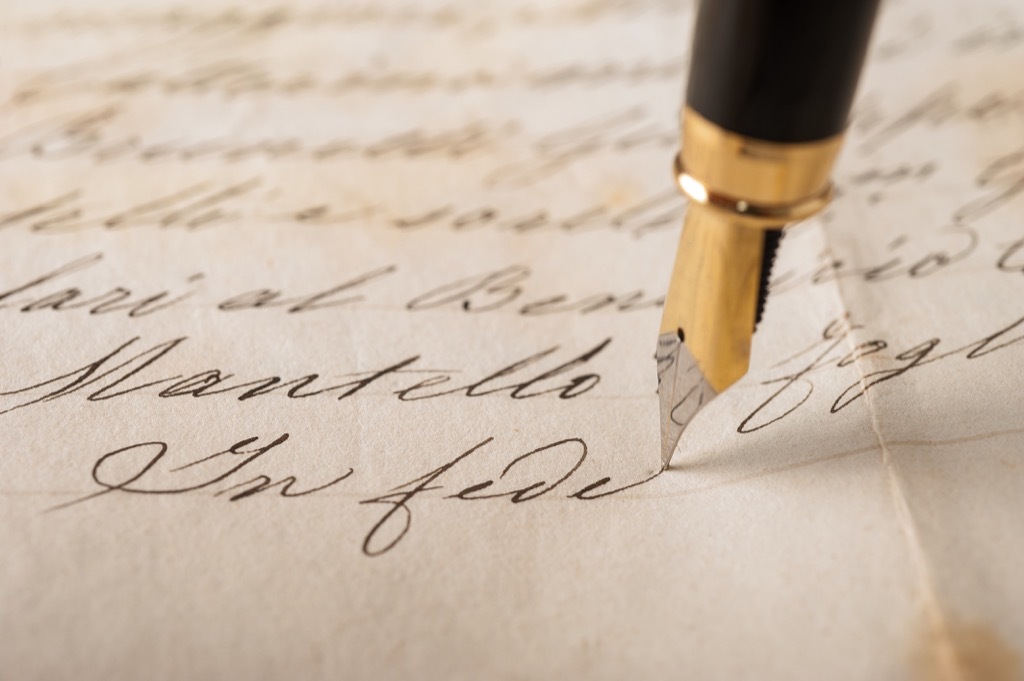 Cursive, obsolete, mistakes celebrity facts