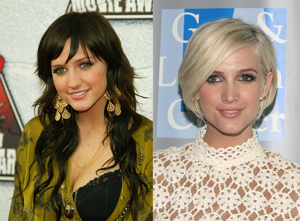 Ashlee Simpson hair transformation