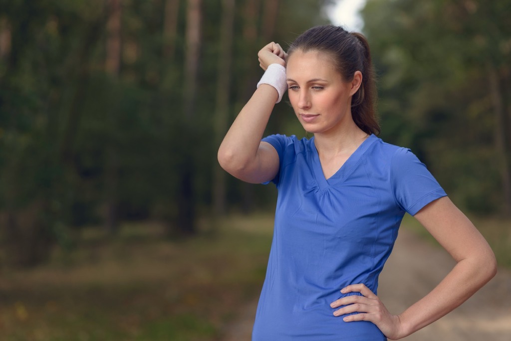 Woman exercising freezer clothing hacks