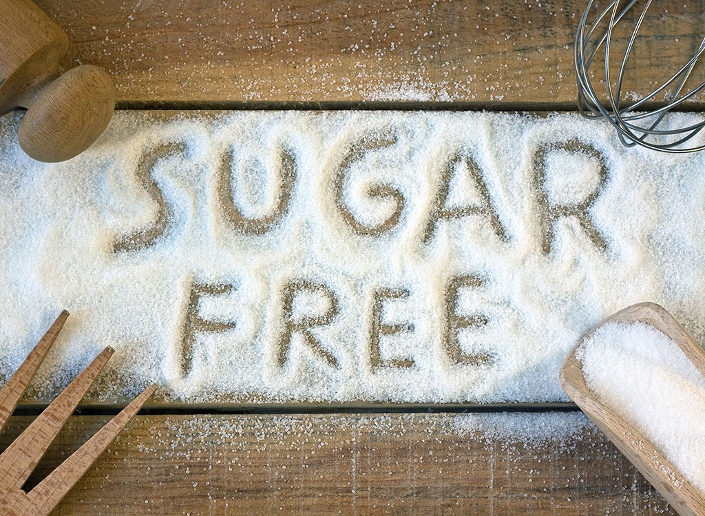 sugar free wrttien in sugar