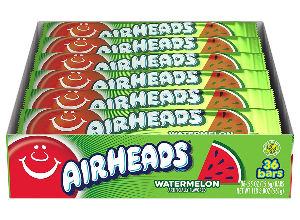 box of watermelon airheads