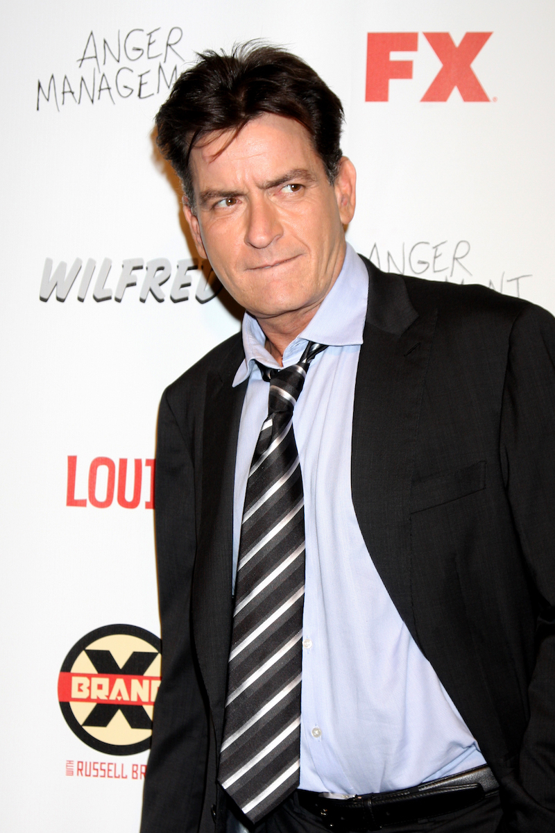 Charlie Sheen at the FX Summer Comedies Party in 2012