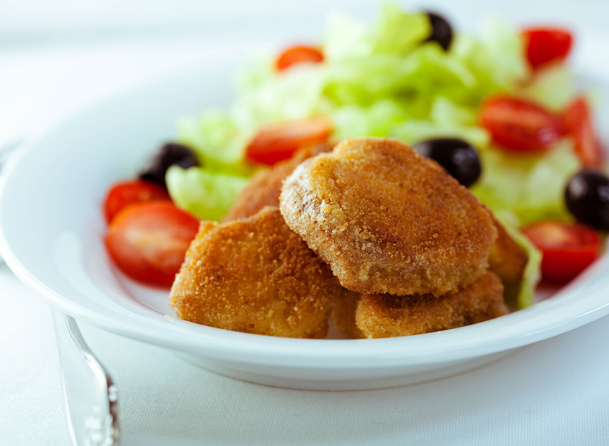 chicken nuggets salad