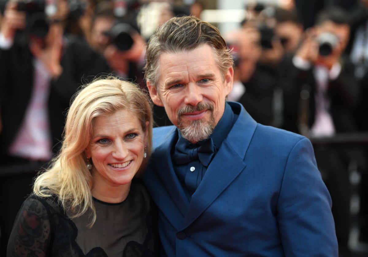 Ryan Shawhughes and Ethan Hawke at the Cannes Film Festival in May 2022