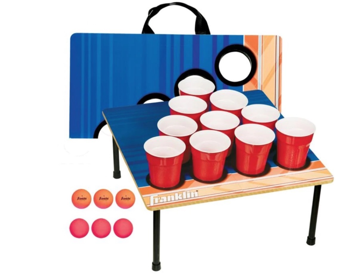 beer pong set, summer party essentials