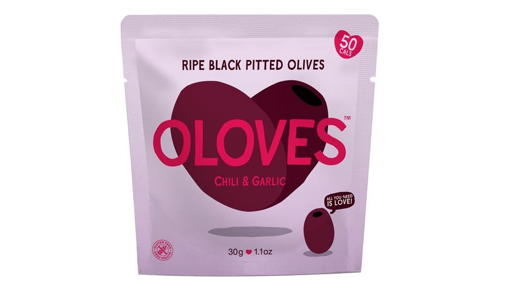 Oloves Chili Garlic Black Olives - low carb snacks