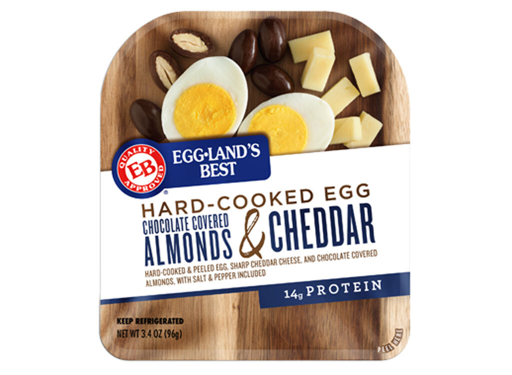 Egglands best hard cooked eggs almonds cheese