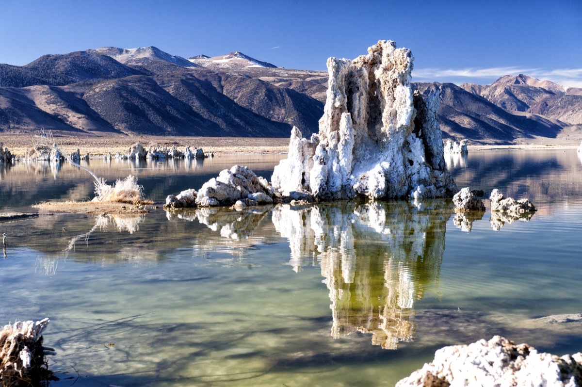 Tufa Reflections at Mono Lake in California