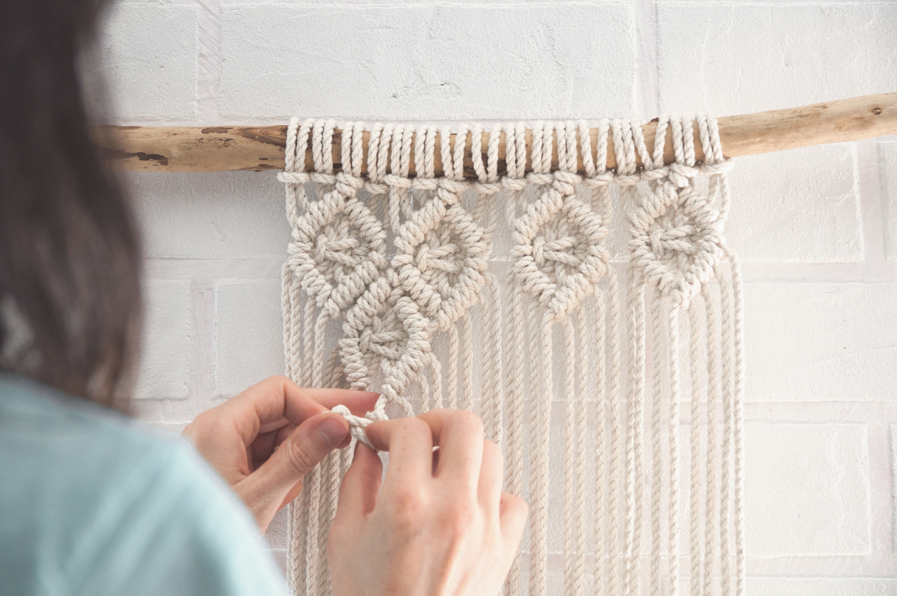 boho macrame wall hanging