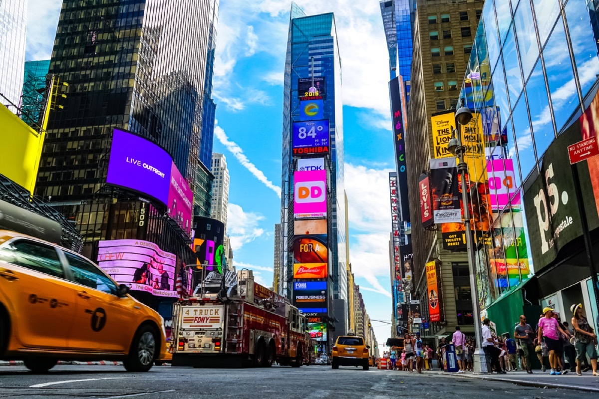 times square in new york city