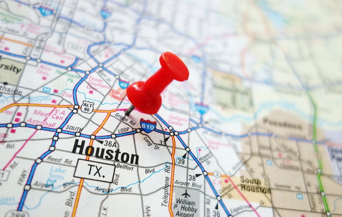 houston texas map