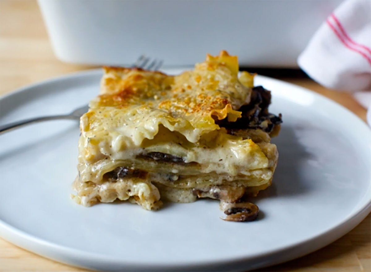 mushroom lasagna