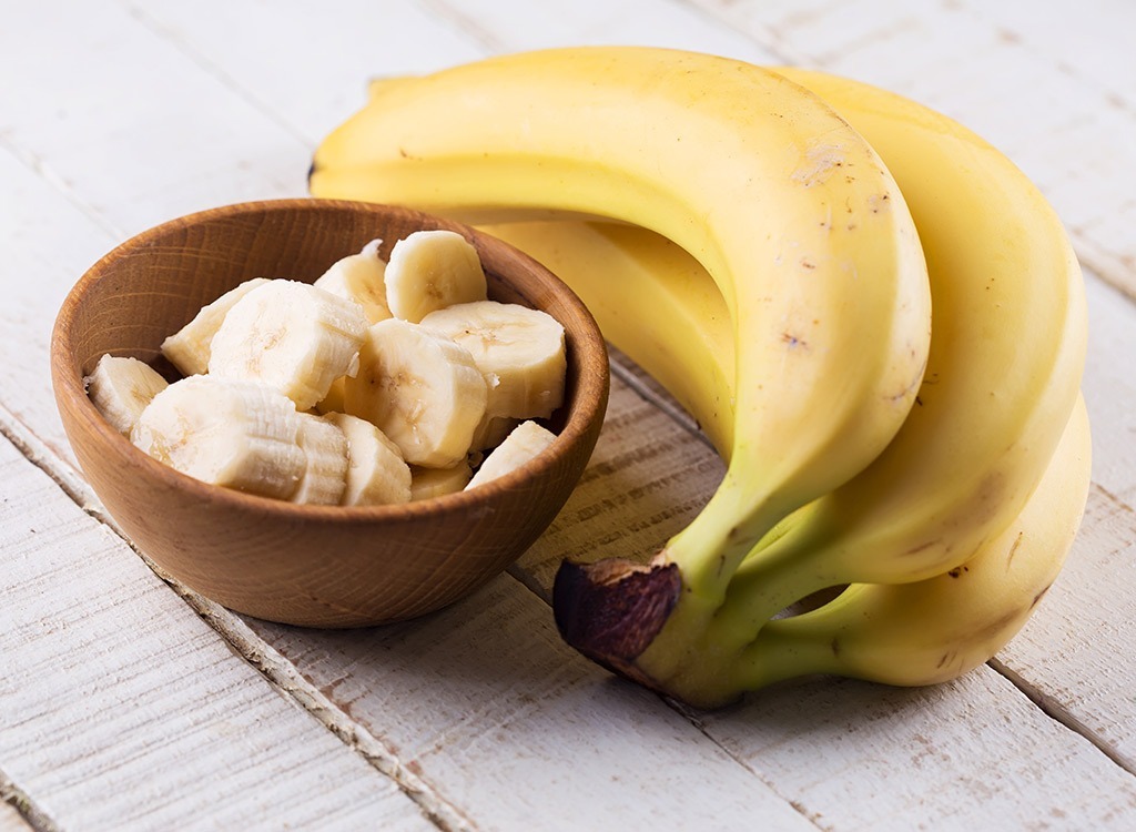 Whole and sliced bananas