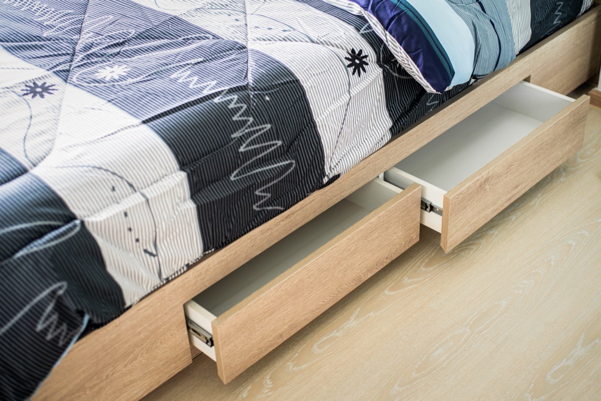 small bedroom ideas - drawers under bed