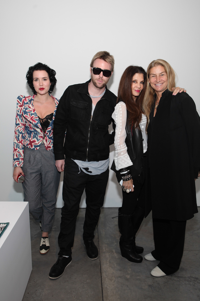 Angie King, Elijah Blue, Loree Rodkin and Monicka Hamssenteele at Mercedes-Benz Fashion Week in September 2013