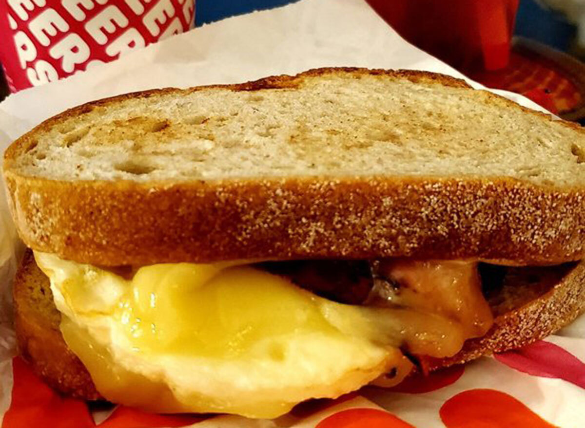 dunkin sourdough breakfast sandwich