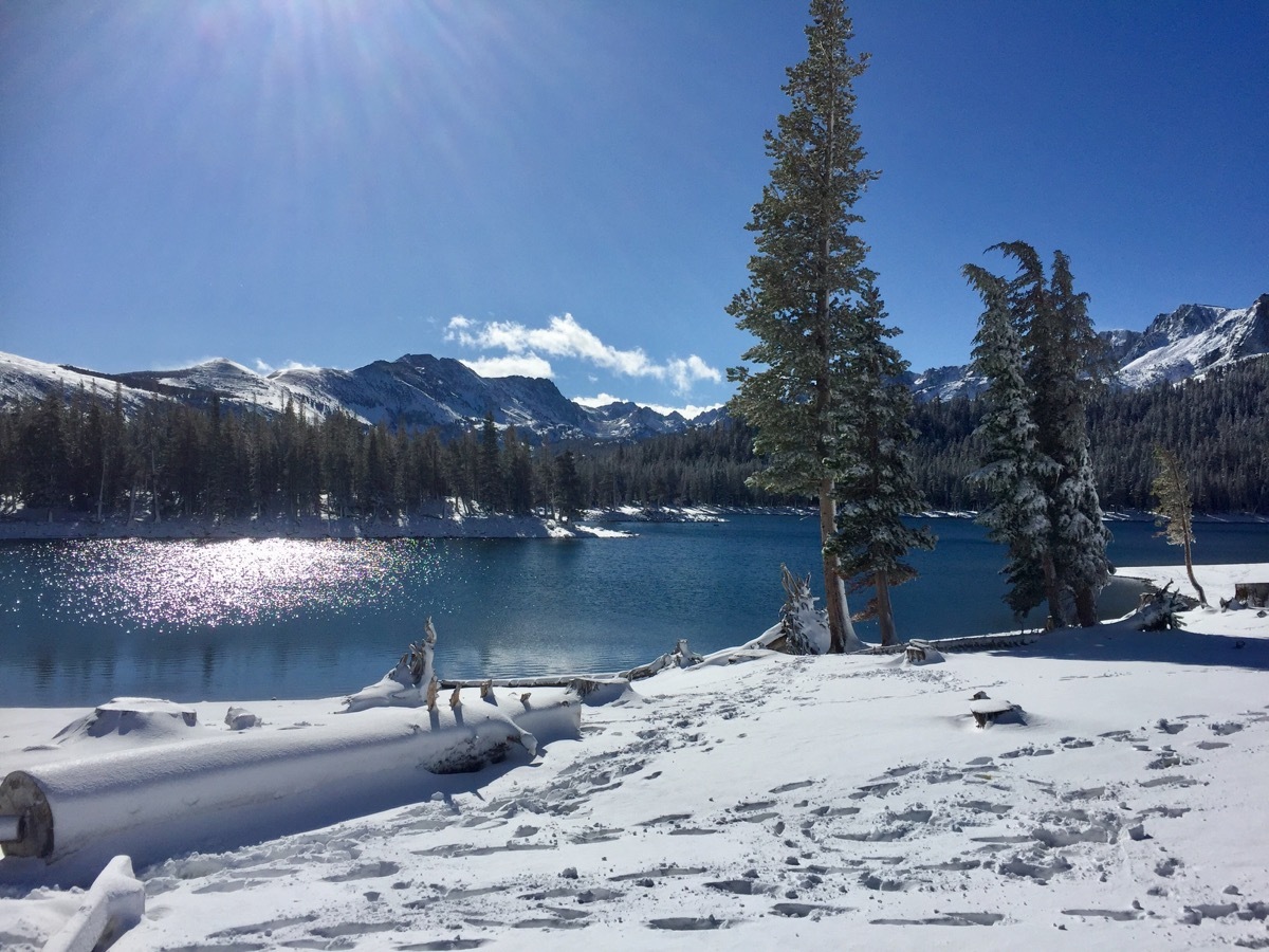 Mammoth Lakes California White Christmas in America