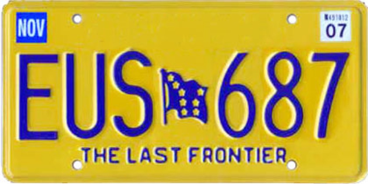 alaska license plate photoshopped