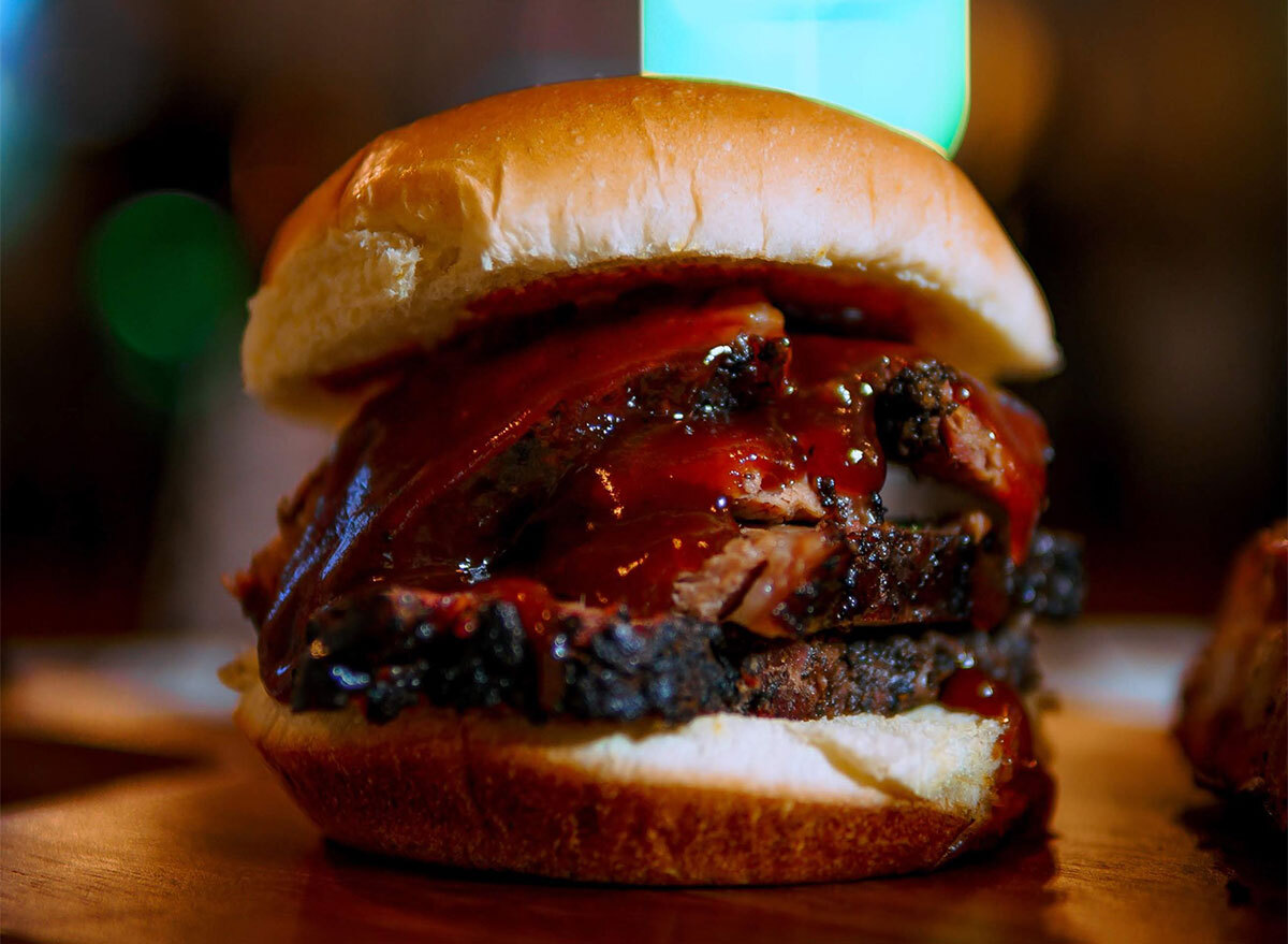 barbecue brisket sandwich