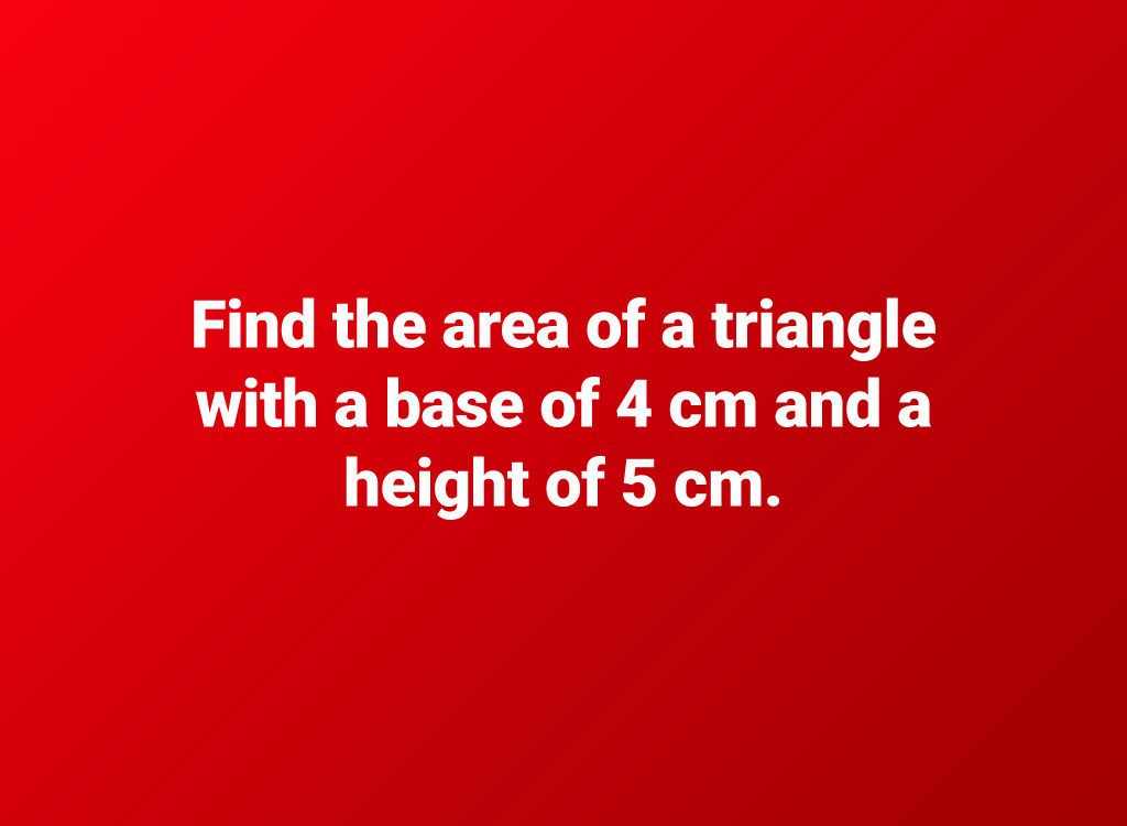 triangle area questions