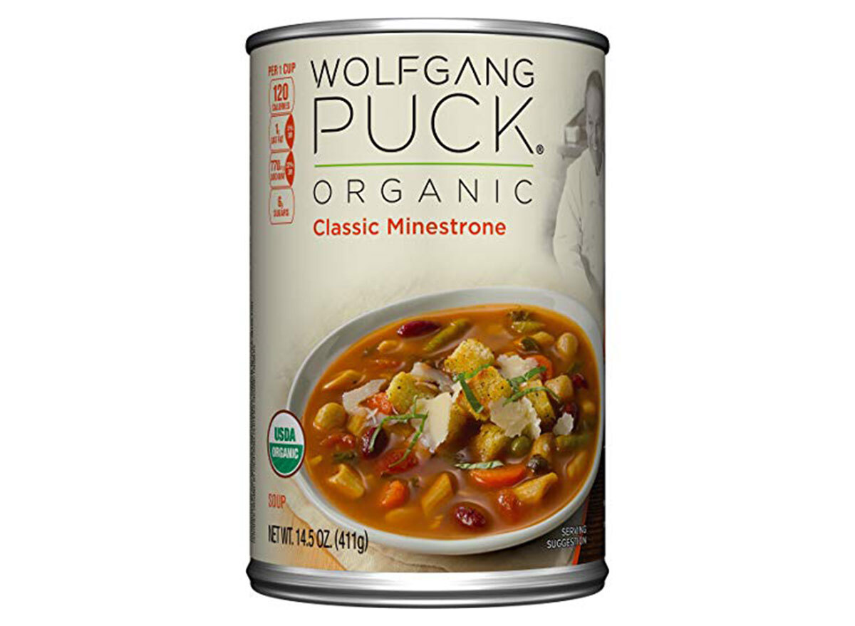 Wolfgang puck organic minestrone soup can