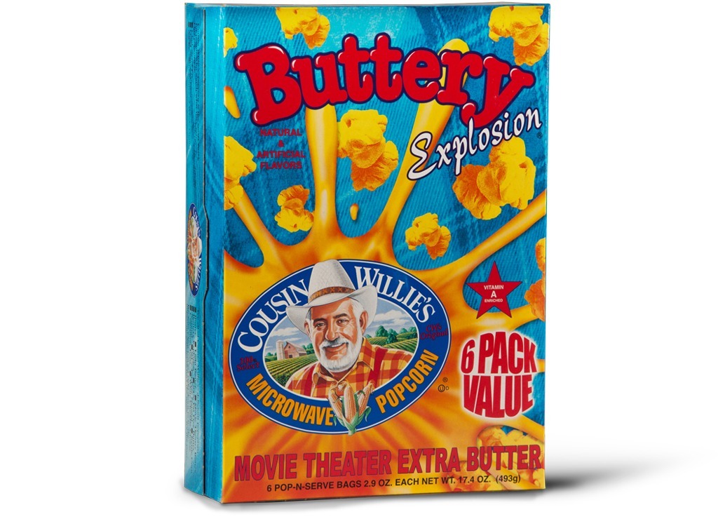 cousin willies butter popcorn