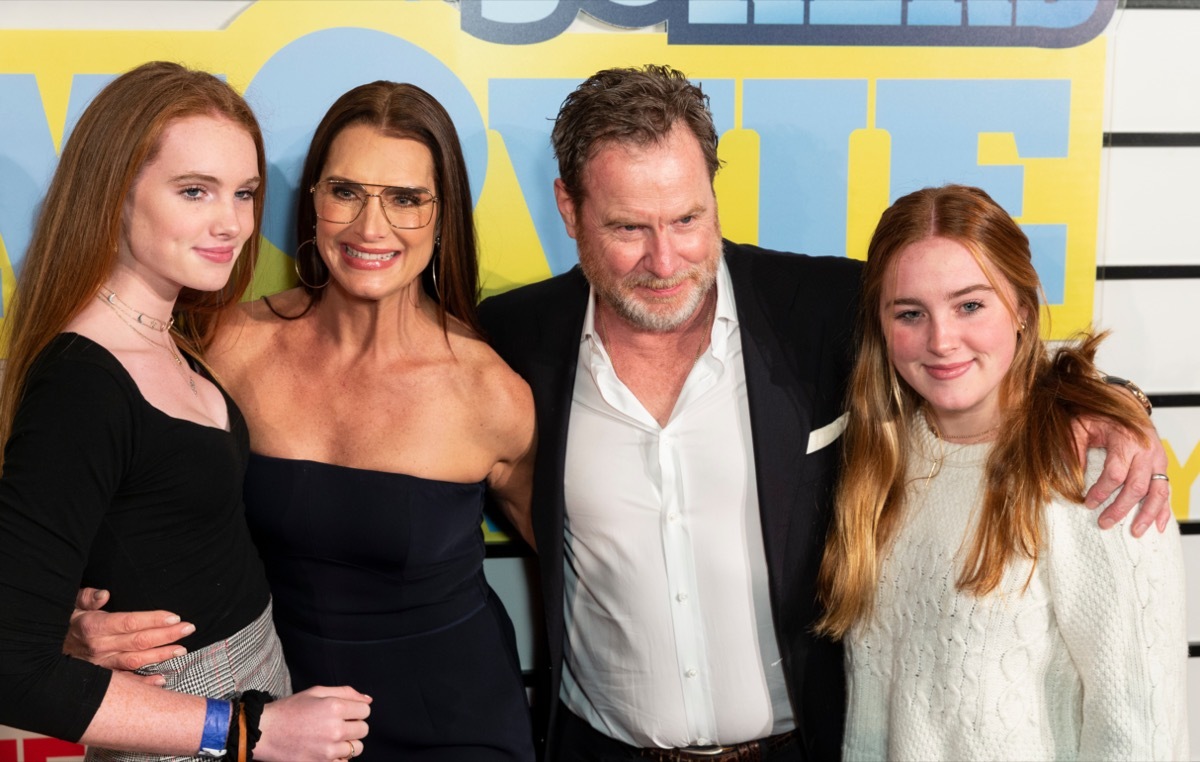 Rowan Francis Henchy, Brooke Shields, Chris Henchy, Grier Hammond Henchy in 2020