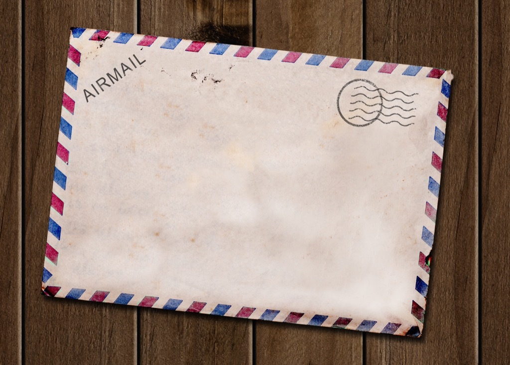 air mail envelope 