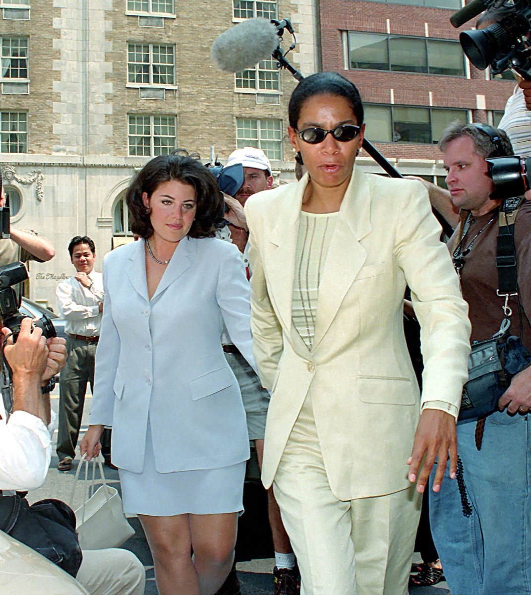 monica lewinsky walking through crowd, things only 90s kids remember